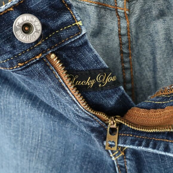 Lucky Brand Jeans Womens 27 Waist 4 Classic Cathy Crop Blue Stretch Denim - Picture 14 of 15